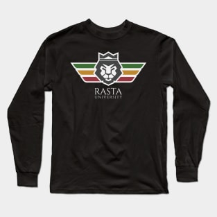 Rasta University Lion Rasta Colors Reggae Long Sleeve T-Shirt